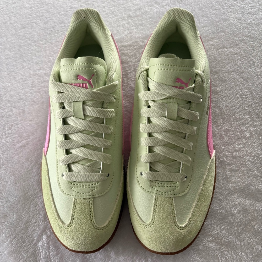 Puma Women's Palermo Pastel Green/Pink Sneakers